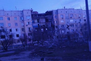 Enemy drops bomb on Beryslav