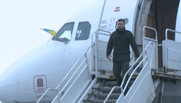 President Zelensky arrives in Vilnius 
