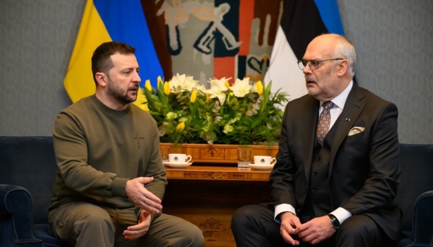 Selenskyj trifft sich mit dem estnischen Präsidenten