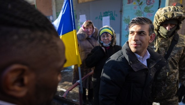Britischer Premierminister Sunak in Kyjiw:  Er sichert Ukraine weitere Unterstützung zu