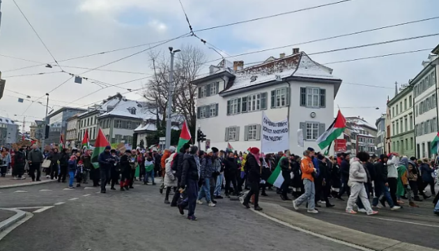 У Швейцарії пройшов багатотисячний пропалестинський мітинг