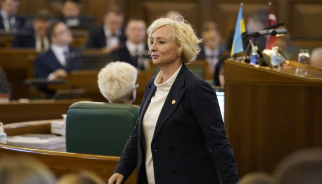В Україну з візитом прибула спікер парламенту Латвії