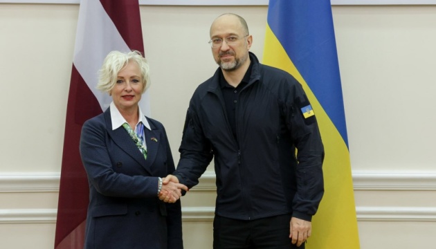 Shmyhal discusses Ukraine's European aspirations with speaker of Latvian parliament