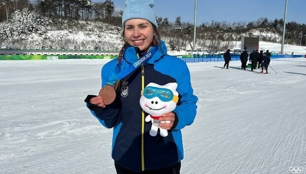 Біатлоністка Поліна Пуцко принесла Україні першу медаль Юнацьких ігор-2024