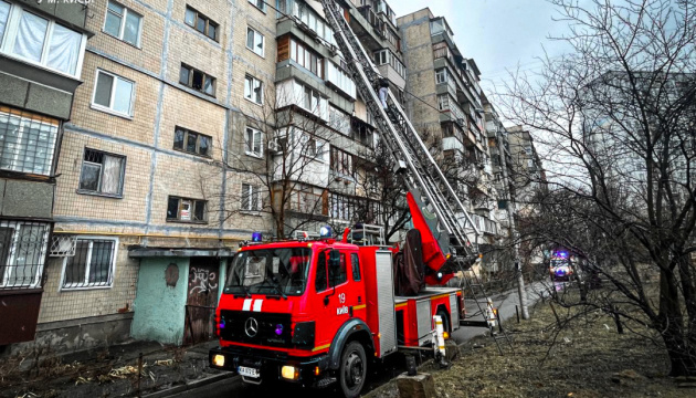 Apartment burns down in Dniprovskyi district of Kyiv, one person killed