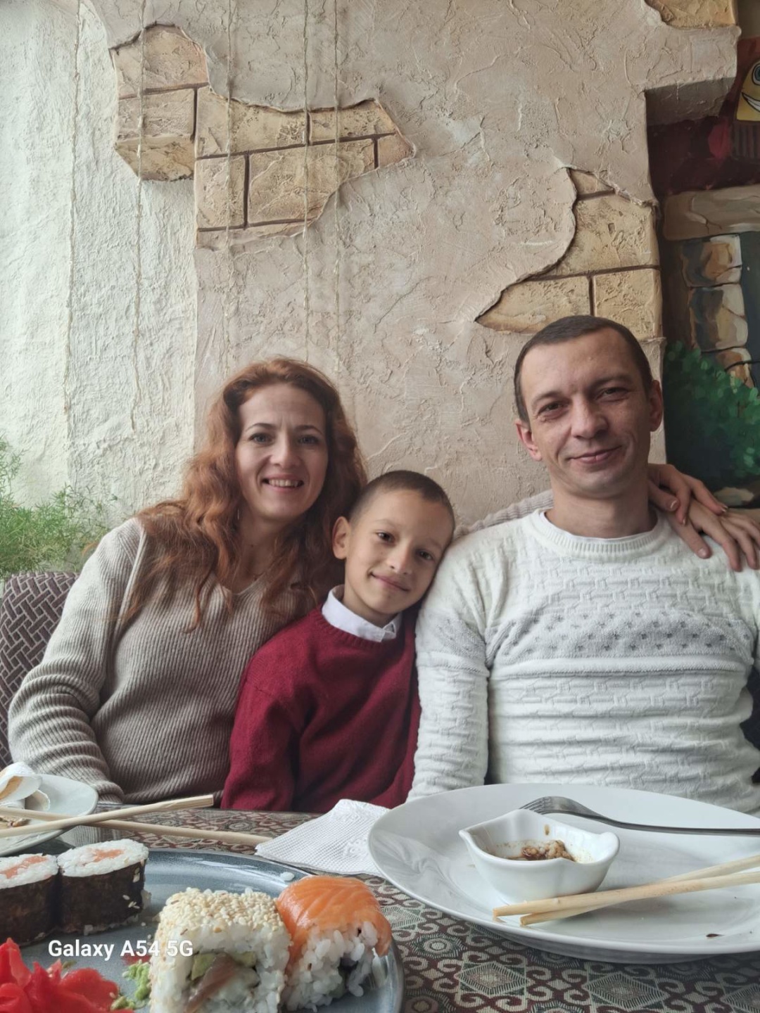 Роман Слободянюк з дружиною Анною і сином