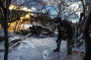 Бойова робота українських гармашів - фото в Telegram-каналі