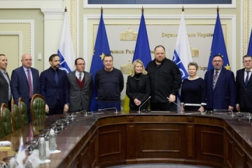 El presidente de la Rada y la presidenta de la AP de la OSCE debaten cuestiones prioritarias para Ucrania