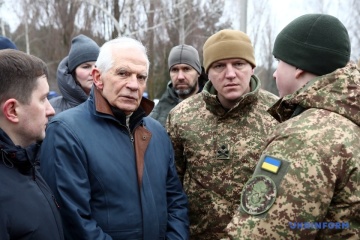 Borrell visits one of Interior Ministry’s training grounds in Ukraine