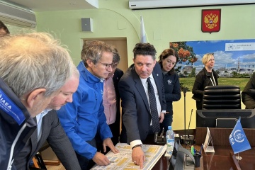 Director general del OIEA visita la central nuclear de Zaporiyia