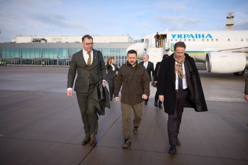Ukrainian president begins visit to Germany