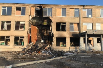 Farm burned and school damaged in Kharkiv region due to night shelling
