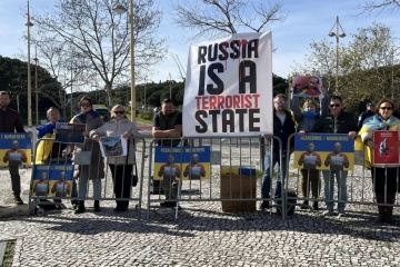 Ukrainians held rally in Lisbon during conference on BRICS expansion