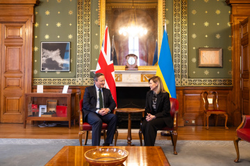 Olena Zelenska on UK visit thanks Cameron for consistent support