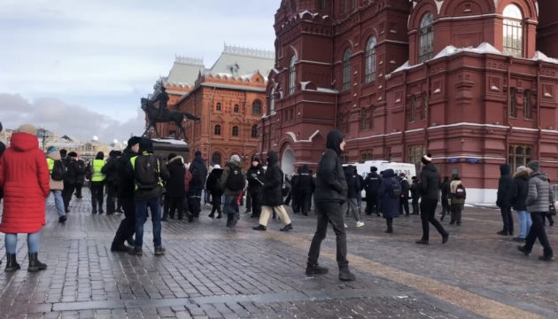 Біля Кремля затримали 25 протестувальників проти мобілізації