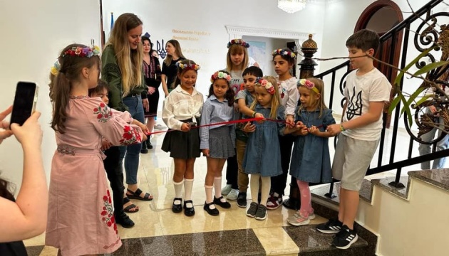 При Посольстві України в Катарі відкрили бібліотеку для українських дітей