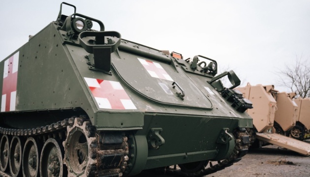 Ukrainian forces receive dozens of APCs to evacuate wounded soldiers