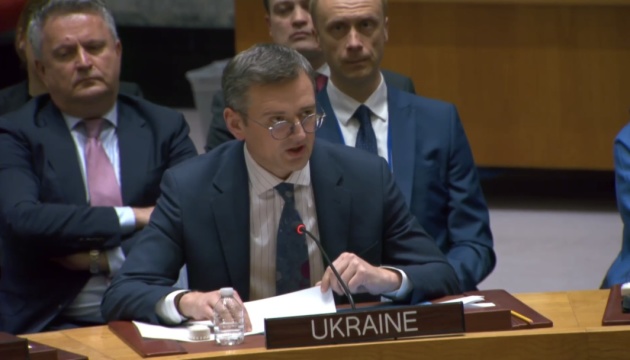 Кулеба: Поки в Радбезі ООН обговорюють можливість досягнення миру, Росія продовжує вбивати
