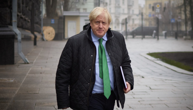 Boris Johnson llega a Kyiv 