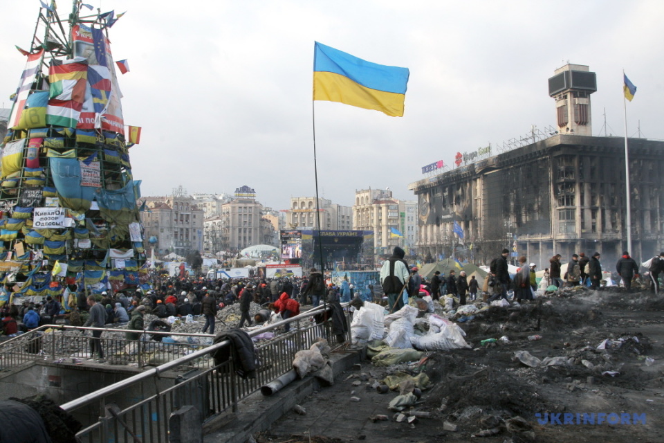 Україна відзначає десяті роковини трагічних подій на столичному Майдані під час Революції Гідності. Архівне фото Олега Петрасюка