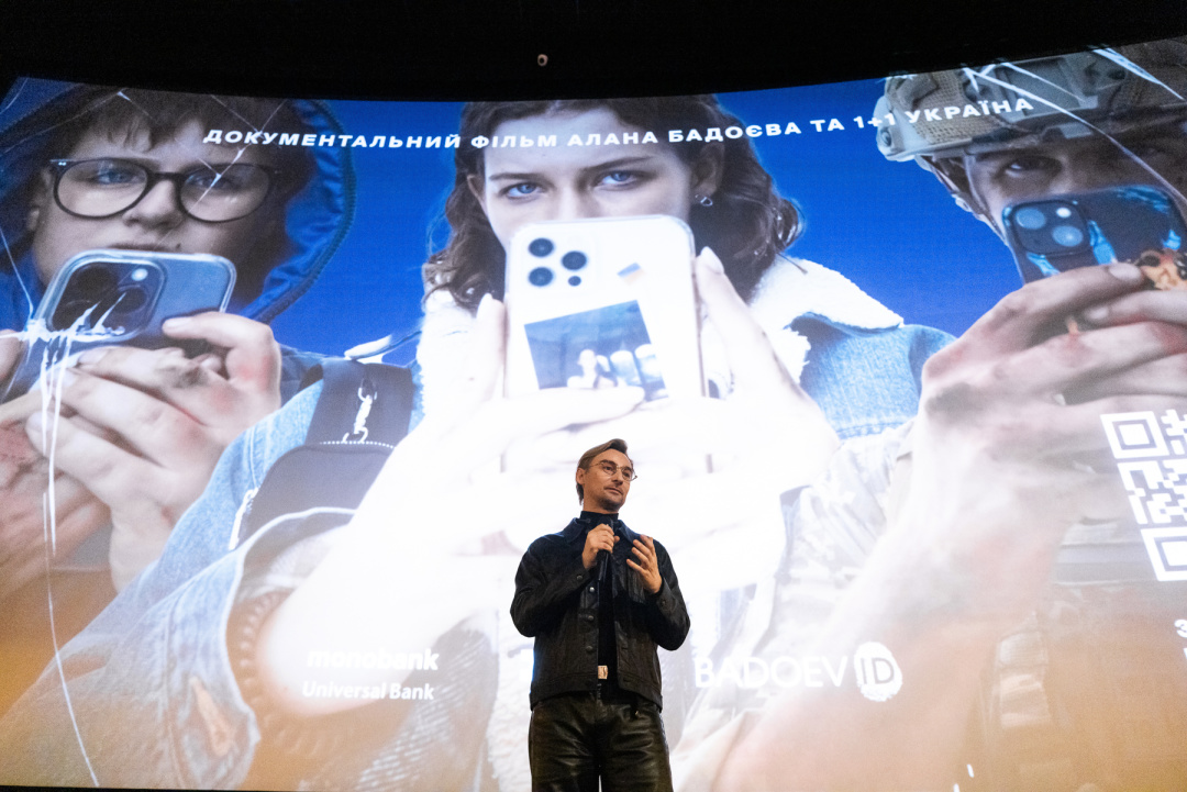 Alan Badoev at the screening of The Long Day's Work.