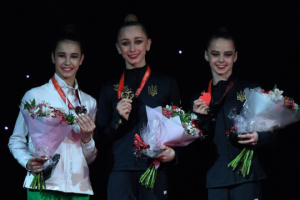 Збірна України з художньої гімнастики здобула шість медалей на Гран-прі в Естонії