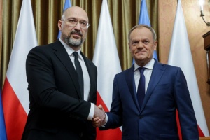 Treffen zwischen Schmyhal und Tusk begann in Warschau