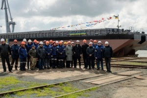 Ukrainian Danube Shipping Company sets afloat another SLG barge