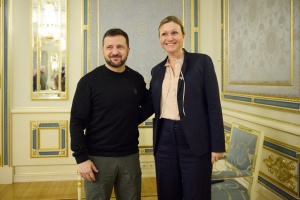Zelensky se reúne con la presidenta de la Asamblea Nacional de Francia