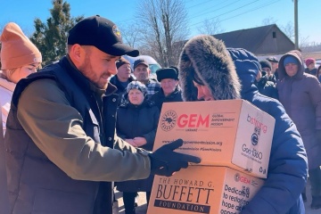 Residents of Donetsk region receive over 500 tonnes of charitable aid in past week 