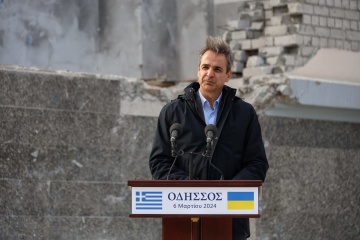 欧州はウクライナへの不断の支援のために団結すべき＝ミツォタキス・ギリシャ首相、オデーサ訪問