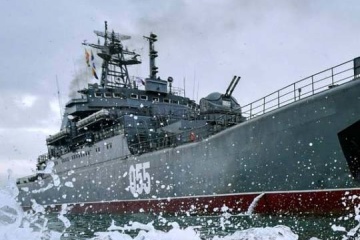 Ukrainian forces attack Konstantin Olshansky ship, which Russia stole in 2014