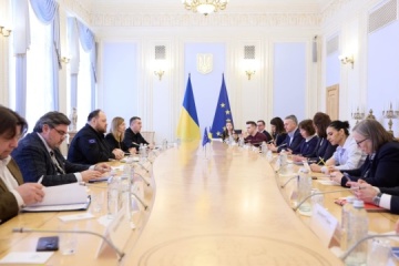 Stefanchuk y representantes del grupo Renovar Europa discuten la integración europea de Ucrania