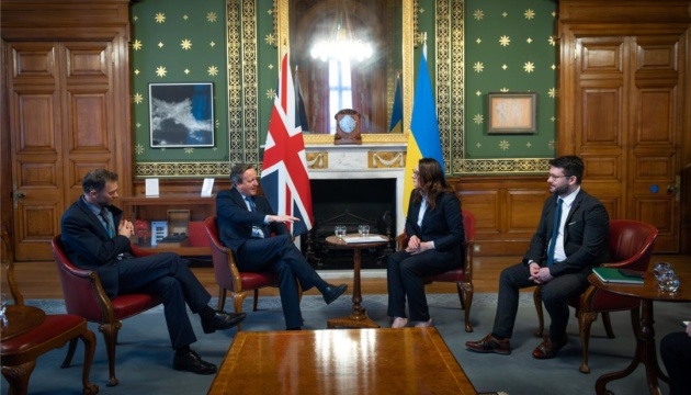 Свириденко і Камерон обговорили посилення співпраці між Україною і Британією