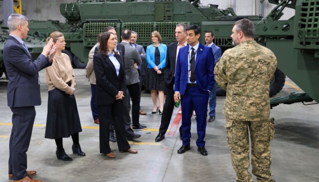 Ukraine’s Ambassador visits Canadian factory producing medevac vehicles