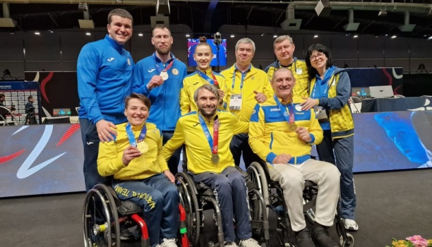 Паралімпійська збірна України здобула 18 медалей на ЧЄ з фехтування