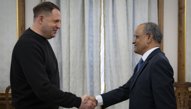 Єрмак і посол Індії обговорили встановлення в Україні справедливого миру