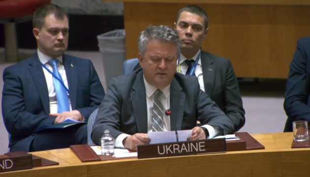Ukraine's envoy to UN: Russia's actions put under question legitimacy of results of 'presidential elections'