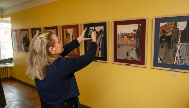 У парламенті Естонії проходить виставка «Таллінн очима українського художника»