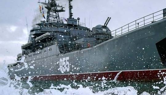 Ukrainian forces attack Konstantin Olshansky ship, which Russia stole in 2014