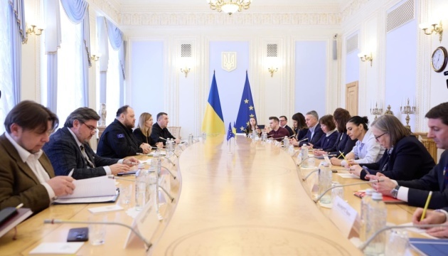 Stefanchuk y representantes del grupo Renovar Europa discuten la integración europea de Ucrania