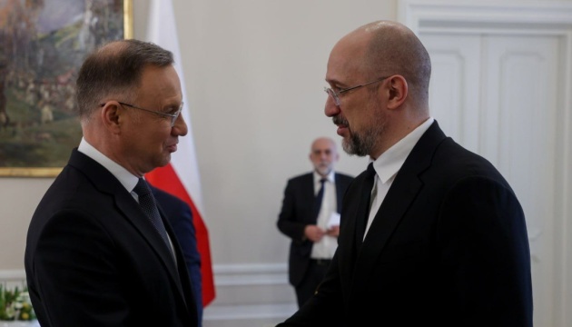 Shmyhal, Duda discuss military aid to Ukraine