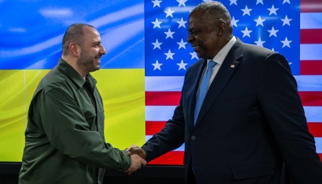 Umerov, Austin discuss battlefield situation, Ukrainian army’s needs 