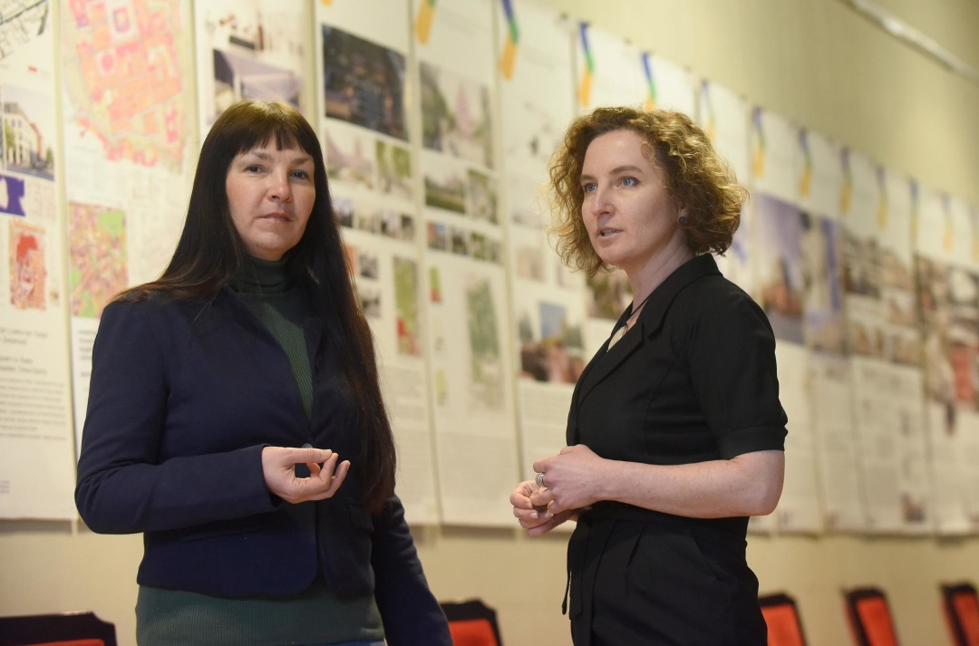 Architectural experts Olga Podushkina and Anna Kyriy