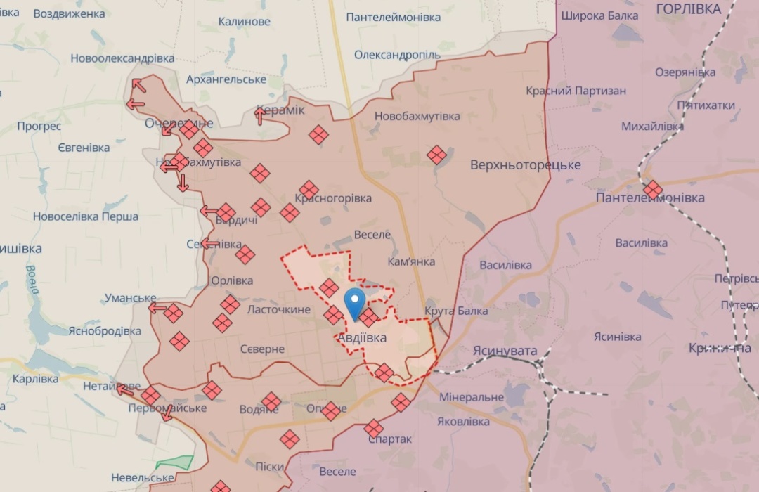 Ситуація навколо Авдіївки станом на 30 квітня