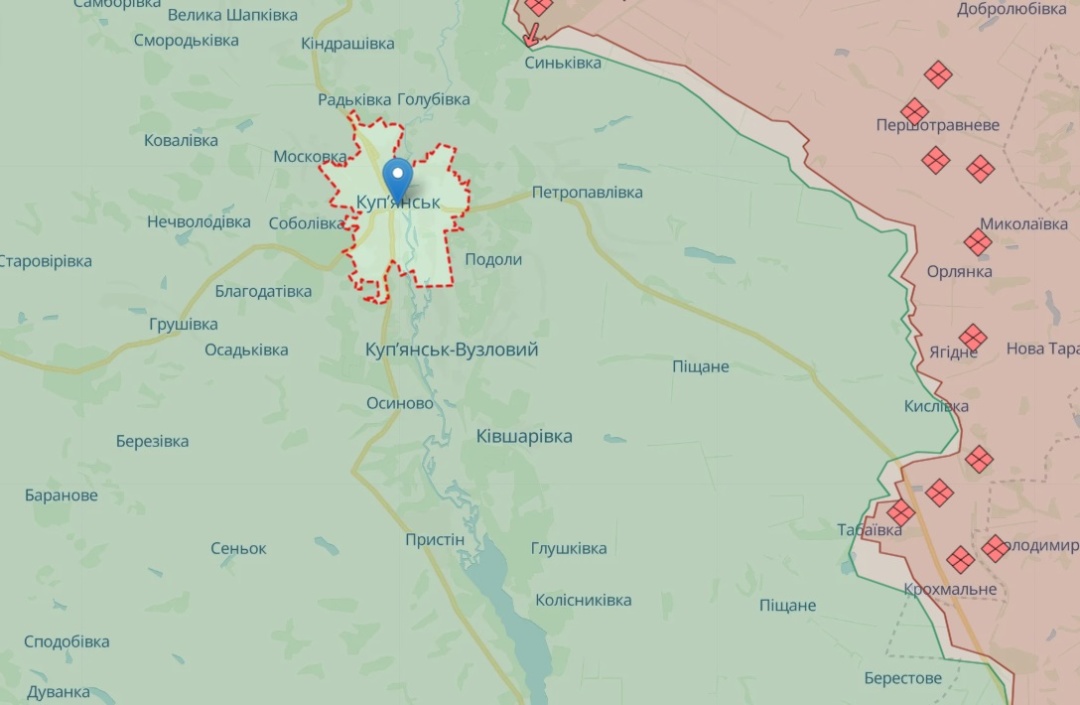 Ситуація біля Куп'янську станом на 13 квітня
