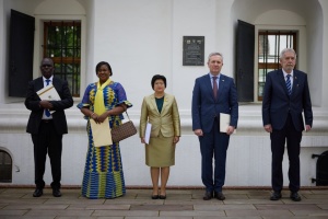 Президент прийняв вірчі грамоти від послів Польщі, Австралії, Таїланду, Гани й Уганди