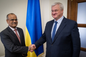 MFA Ukraine, India’s ambassador discuss importance of India's support for Ukraine’s Peace Formula