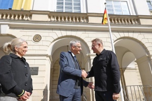 German ambassador Martin Jaeger arrives in Lviv