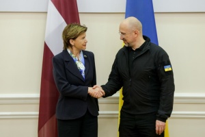 En visite en Ukraine, la ministre lettonne des Affaires étrangères a rencontré le Premier ministre ukrainien